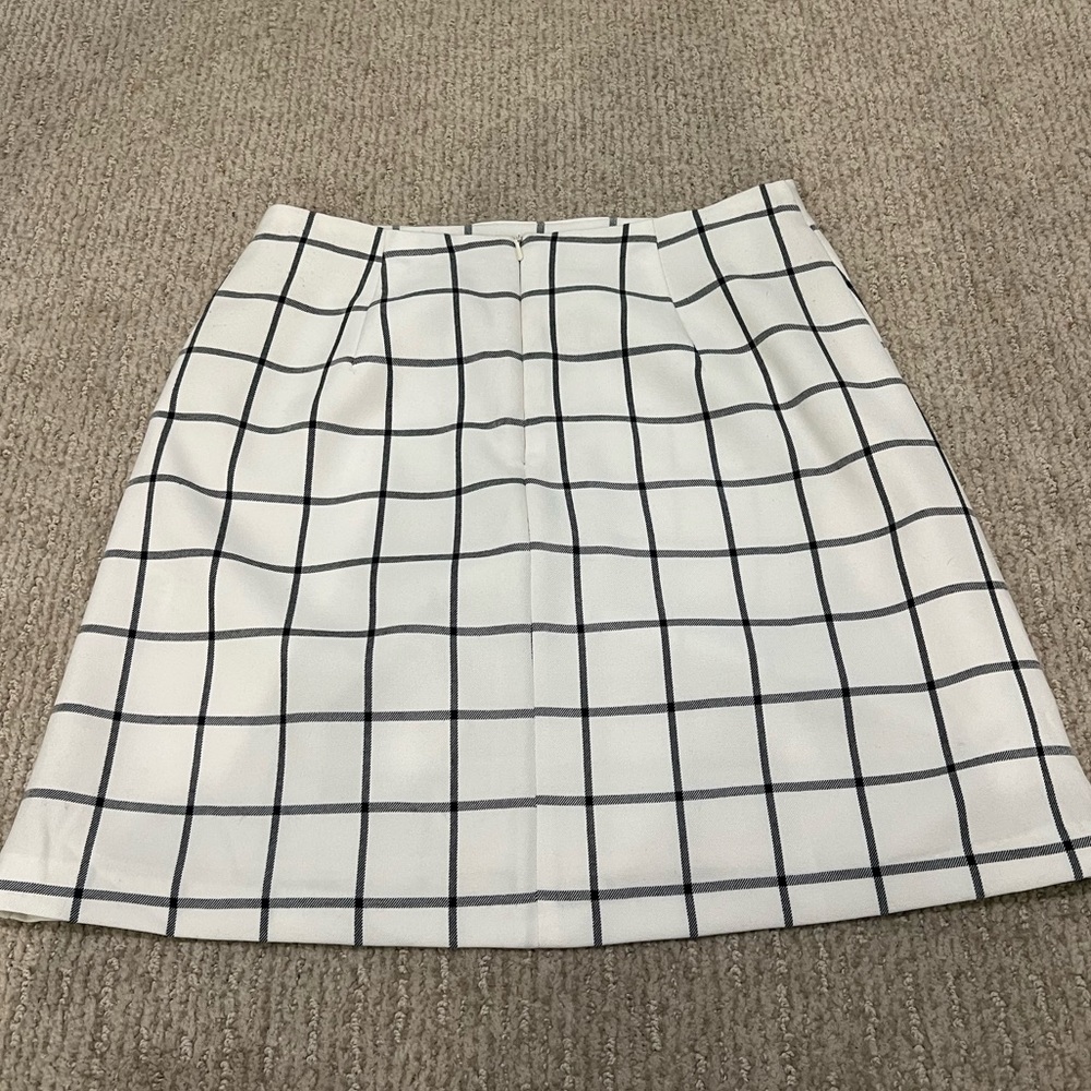 ASOS black and white checkered skirt